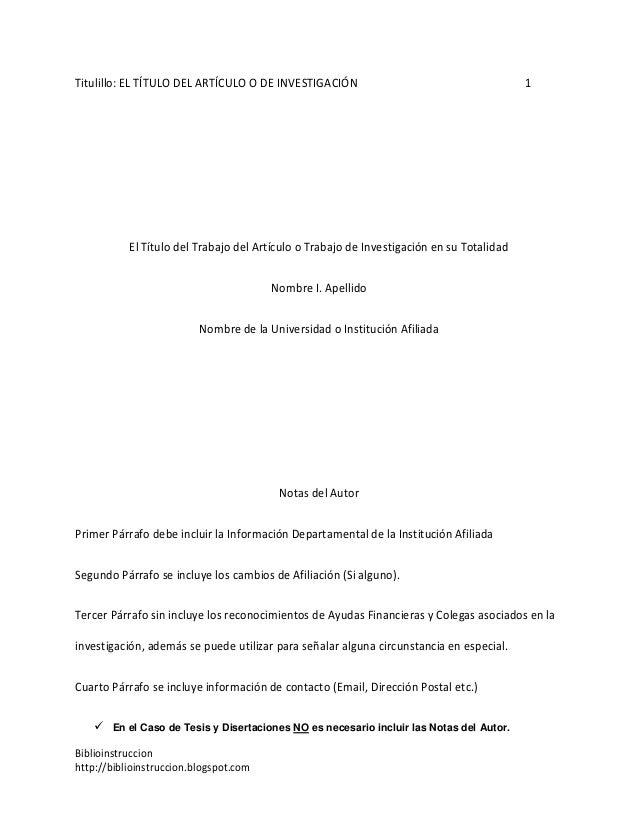 cornisa formato apa pagina de presentacion formato apa 6ta ed cornisa formato apa pagina de presentacion formato apa 6ta ed