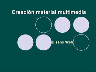 Creación material multimedia Diseño Web 