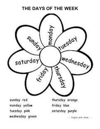 THE DAYS OF THE WEEK
 