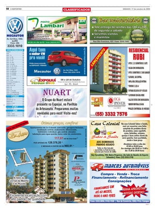 18   O REPÓRTER
                  CLASSIFICADOS   SÁBADO, 17 de outubro de 2009




                                                          CMYK
 