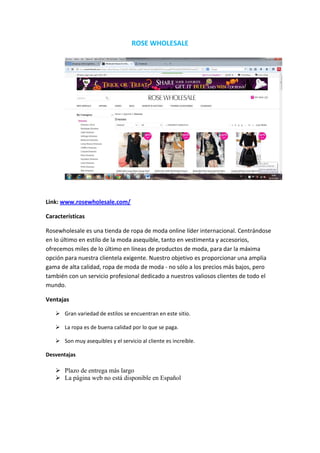 Paginas Nacionales e Internacionales compras Online
