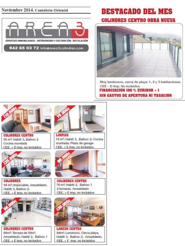 Pisos y casas en Cantabria Noviembre 2014