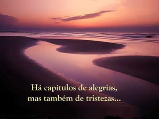 Há capítulos de alegrias, mas também de tristezas... 