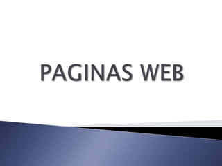 PAGINAS WEB 