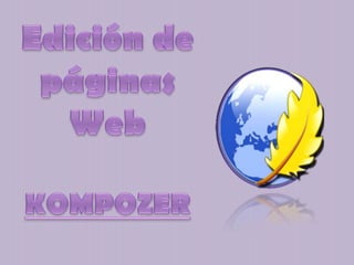Edición de páginas Web KOMPOZER 