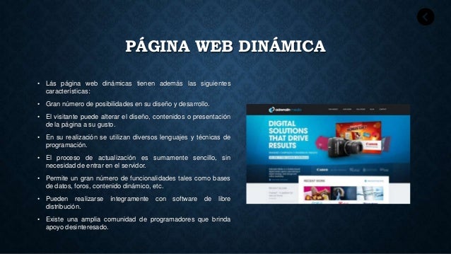 Páginas web