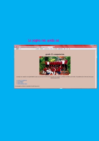 La pagina nos queda asi
 