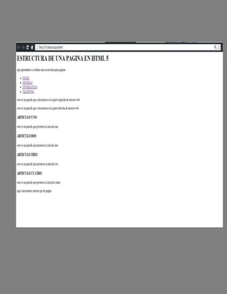 Pagina web con doctype