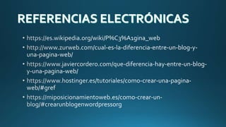 Pagina web y blog   rojase