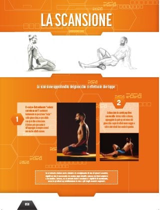 058
ILDOLORE CHAPITRE04-ELIMINAREILDOLOREILDOLORE CHAPITRE04-ELIMINAREILDOLOREELIMINAREILDOLOREELIMINAREILDOLOREELIMINAREILDOLOREELIMINAREILDOLOREELIMINAREILDOLOREELIMINAREILDOLOREELIMINAREILDOLOREELIMINAREILDOLOREELIMINAREILDOLOREELIMINAREILDOLOREELIMINAREILDOLORE
LASCANSIONE
Lascansioneapprofonditadelginocchiosieffettuainduetappe:
Il«seiza»(letteralmente“sedersi
correttamente”):mettetevi
lentamenteinposizione“seiza”
sulleginocchia,sepossibile
conipiediinestensione.
Ildolorepuòpresentarsi
all’appoggio(compressione)
maancheallaﬂessione.
Schiacciatelacavitàpoplitea
conunrullo:distesisullaschiena,
appoggiatelaparteposterioredel
ginocchiosoprailrullodamassaggioe
schiacciateloabbassandolagamba.
1
2
Se si avverte dolore acuto durante lo svolgimento di uno di questi esercizi,
signiﬁca che è necessario un esame approfondito presso un ﬁsioterapista
o un medico. Invece, se si avverte dolore moderato o rigidità di movimento,
occorre praticare quotidianamente uno o più degli esercizi seguenti.
 