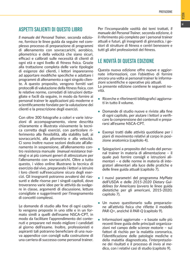 Pagine da Il manuale del Personal Trainer NSCA | PDF