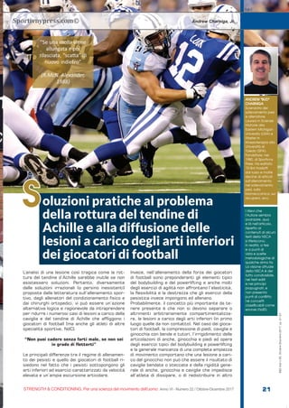 S&C
STRENGTH & CONDITIONING. Per una scienza del movimento dell’uomo Anno VI - Numero 22 / Ottobre-Dicembre 2017 21
S&C(It...