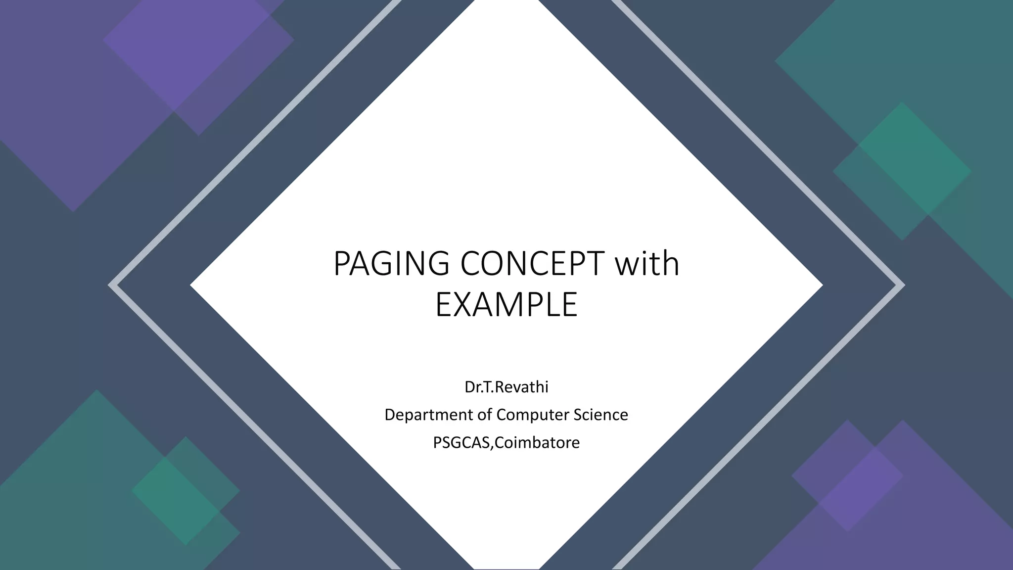 PAGING CONCEPT with EXAMPLE.pptx