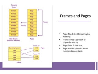 Memory Management Using Paging Memory Management: Paging and Multilevel Paging | PPTX