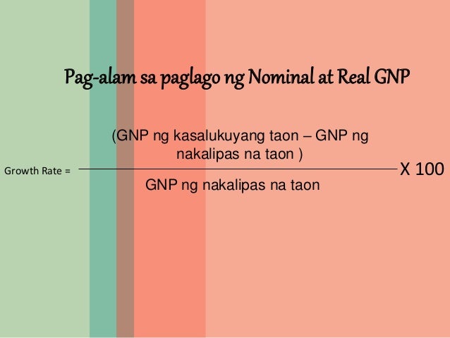 Pagkilala Sa Gross National Product Gnp