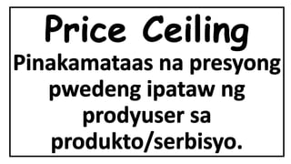 Pagkontrol sa presyo