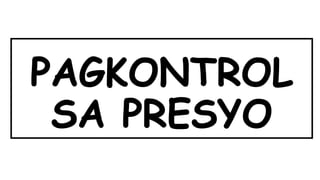 Pagkontrol sa presyo