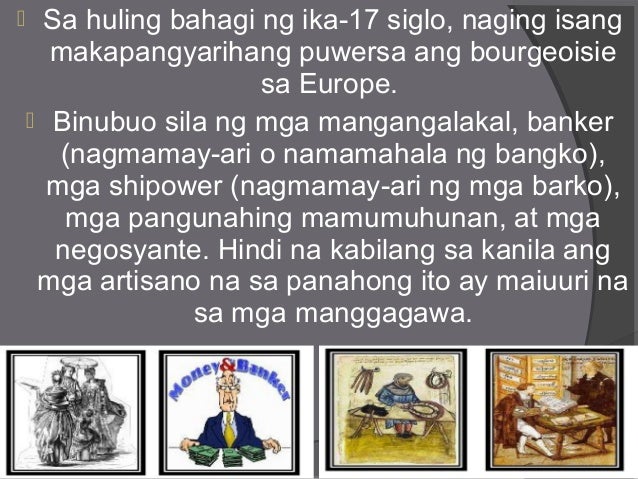 Sino Sino Ang Mga Itinuturing Na Kabilang Sa Pangkat Ng Bourgeoisie