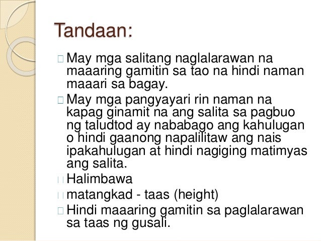Mga Halimbawa Ng Paglalarawan Paglalarawan