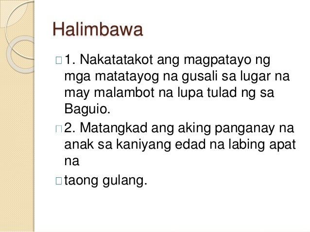 Mga Halimbawa Ng Paglalarawan Paglalarawan