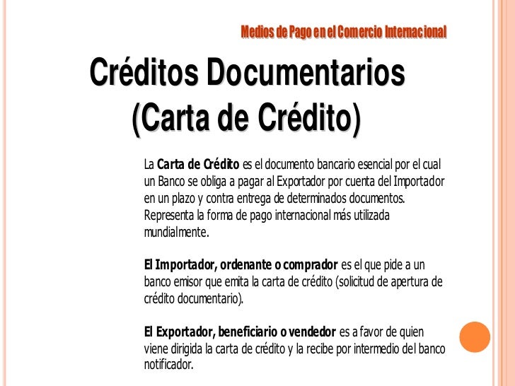 PAGOS EN EL COMERCIO INTERNACIONAL