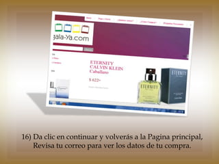 16) Da clic en continuar y volverás a la Pagina principal,
    Revisa tu correo para ver los datos de tu compra.
 