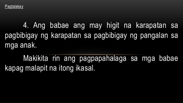 Pagpapahalaga sa mga kababaihan