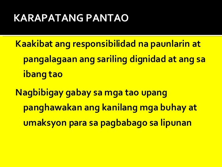 Ano Ang Kahalagahan Sa Karapatang Pantao Kabisaga