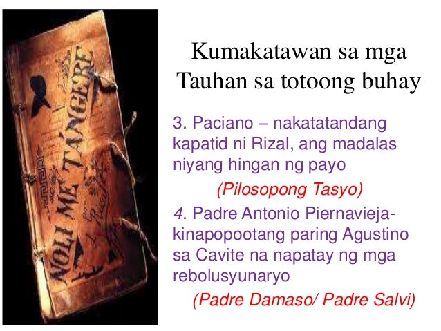 Mga Tauhan Sa El Filibusterismo At Ang Kanilang Ginagampanan El