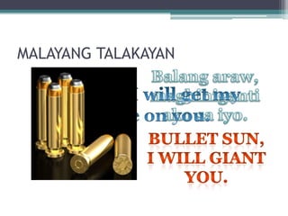 MALAYANG TALAKAYAN
 