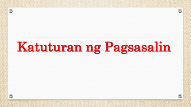 Pagsasaling wika ppt | PPTX