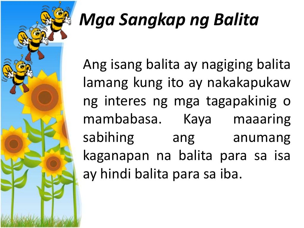 Pagsulat ng balita ppt