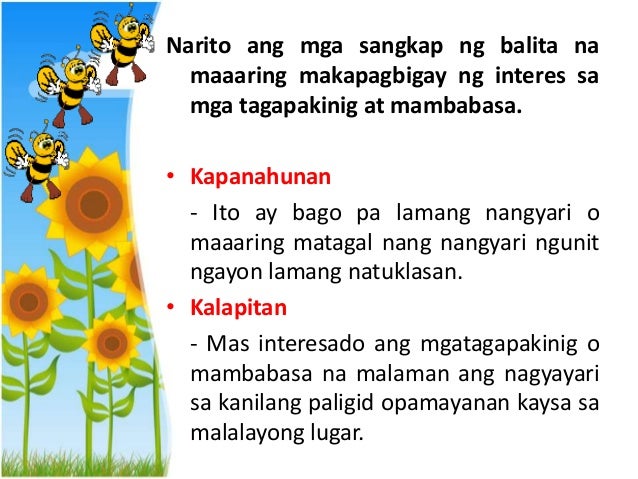 Pagsulat ng balita ppt