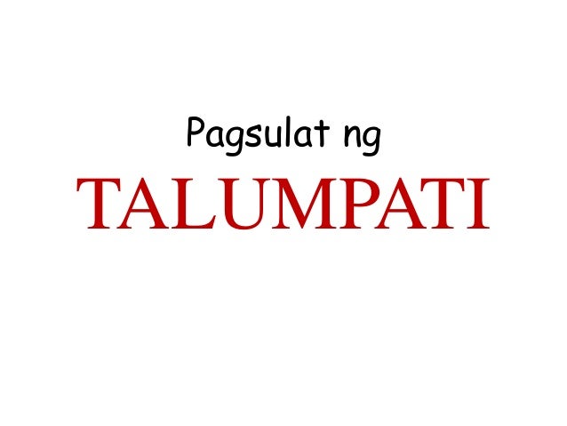 Tamang Paggawa Ng Talumpati