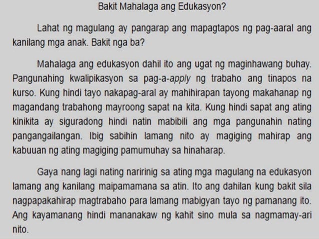 Halimbawa Ng Sanaysay Na Impormal Tungkol Sa Pangarap