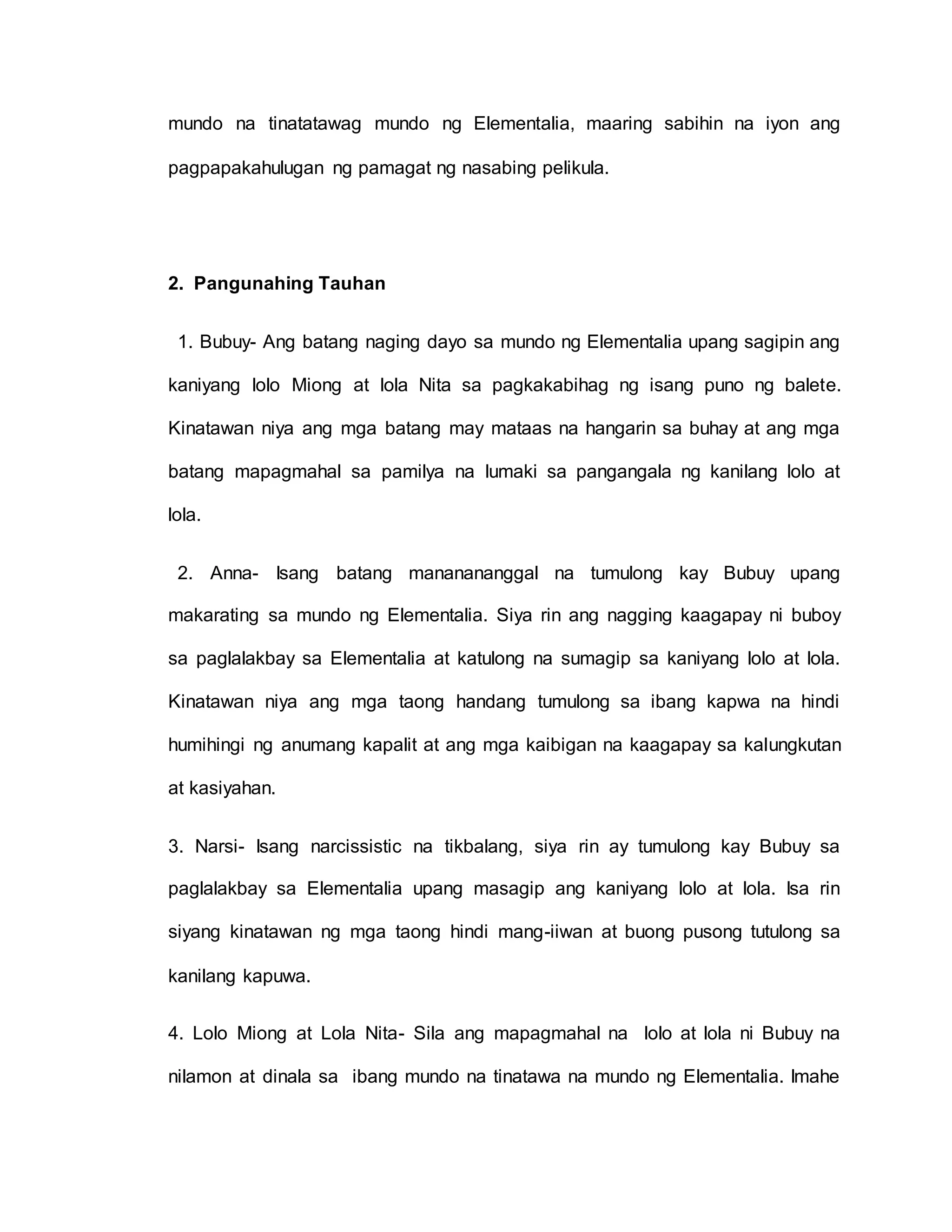 Pagsusuring-Pampelikula_Dayo-sa-Mundo-ng-Elementalia_paki-proofread-pls ...