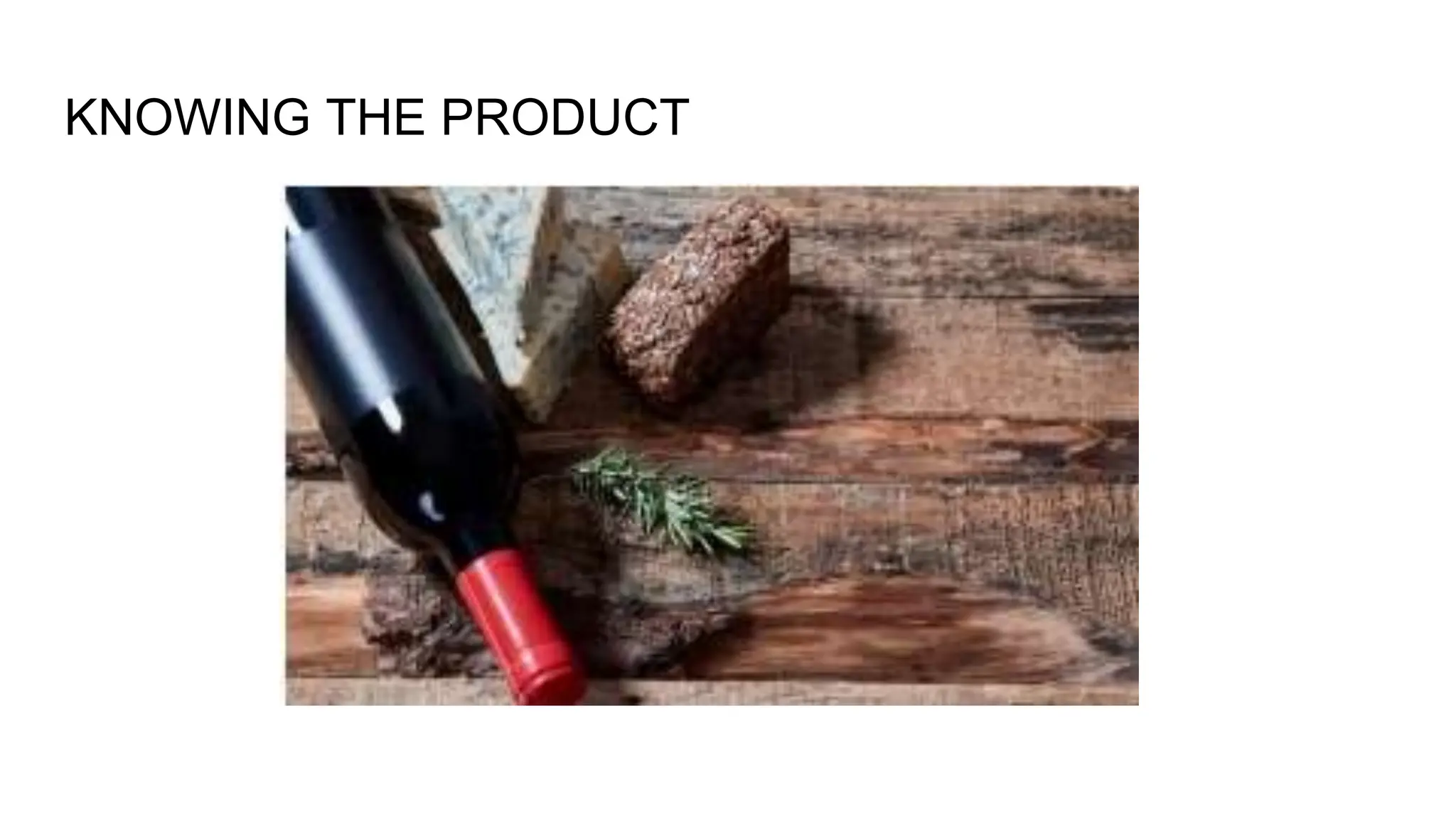 KNOWING THE PRODUCT
 