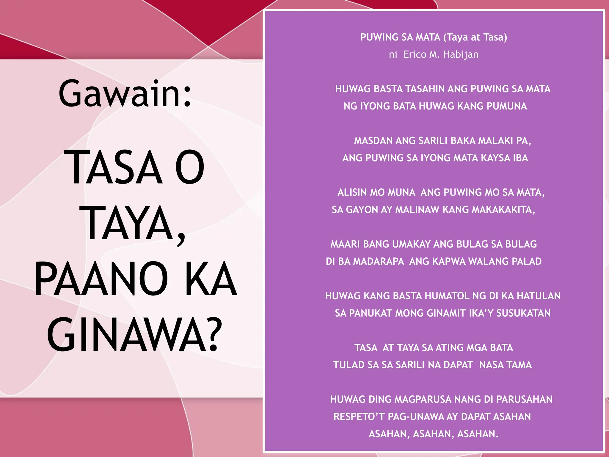 PAGTATASA AT PAGTATAYA SA FILIPINO 5.pptx