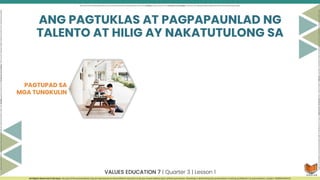 Pagtuklas at Pagpapaunlad ng Sariling Talento at Hilig q3.pptx