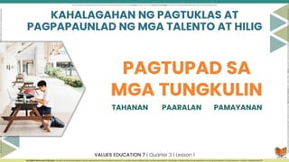 Pagtuklas at Pagpapaunlad ng Sariling Talento at Hilig q3.pptx