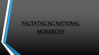 •Malaki ang naitulong ng pagtatag ng national monarchy
sa paglakas ng Europe, ang naghahari ay ang noble na
sila ring mga ...