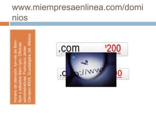  www.dominios-web.com/tabla-preciosTabla de Precios de Registros de Dominios
