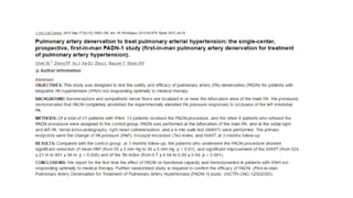 Recent advances in the management of pulmonary arterial hypertension | PPTX