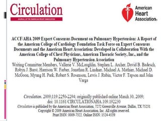Advances in treatment of Pulmonary Arterial Hypertension | PPTX