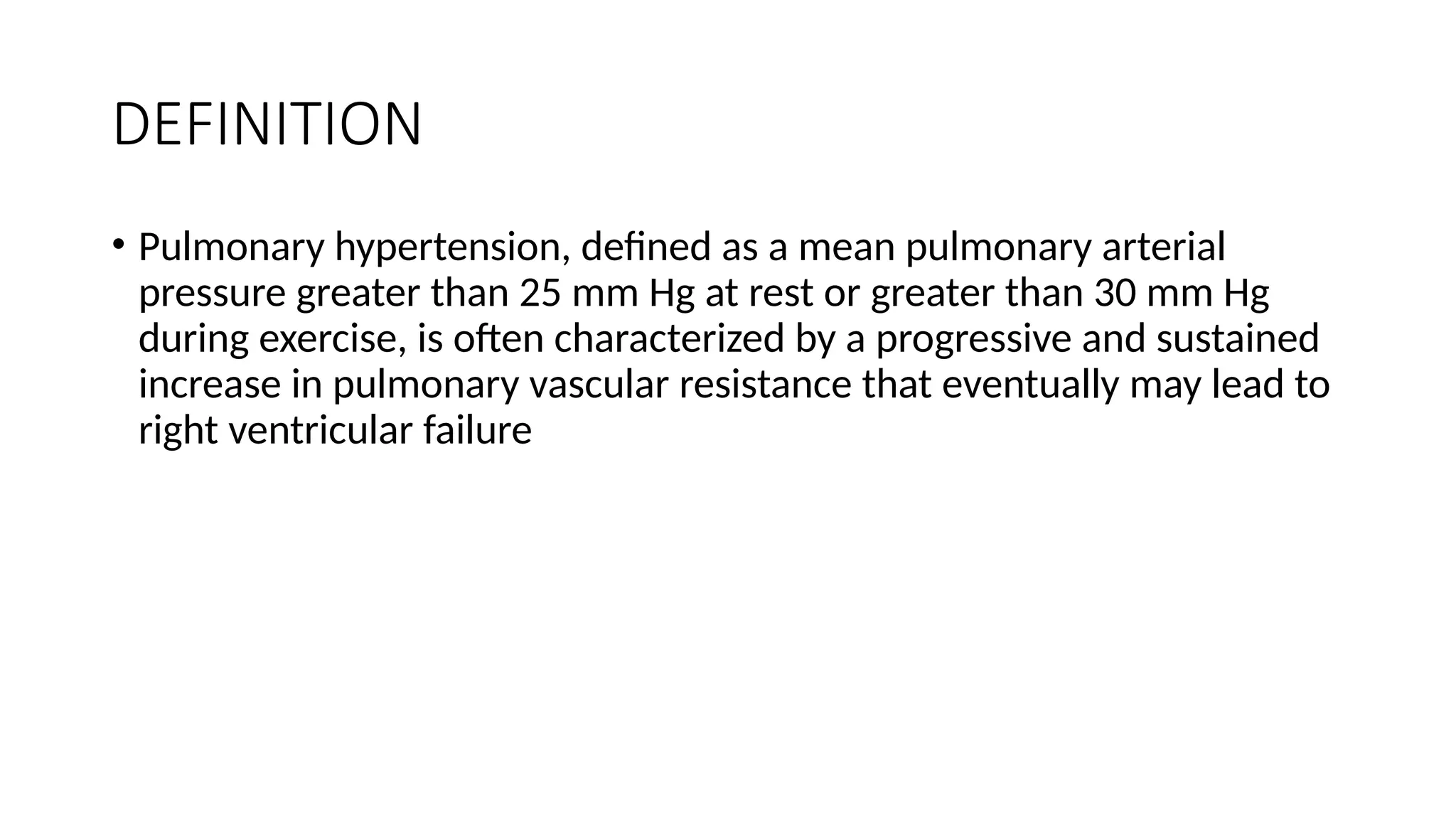 Pulmonary Arterial Hypertension Presentation | PPTX