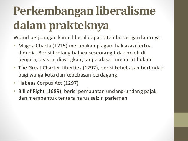 Paham Liberalisme Dan Perkembangannya