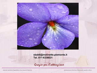 Grazie per l’attenzione [email_address] Tel. 011-6336631 