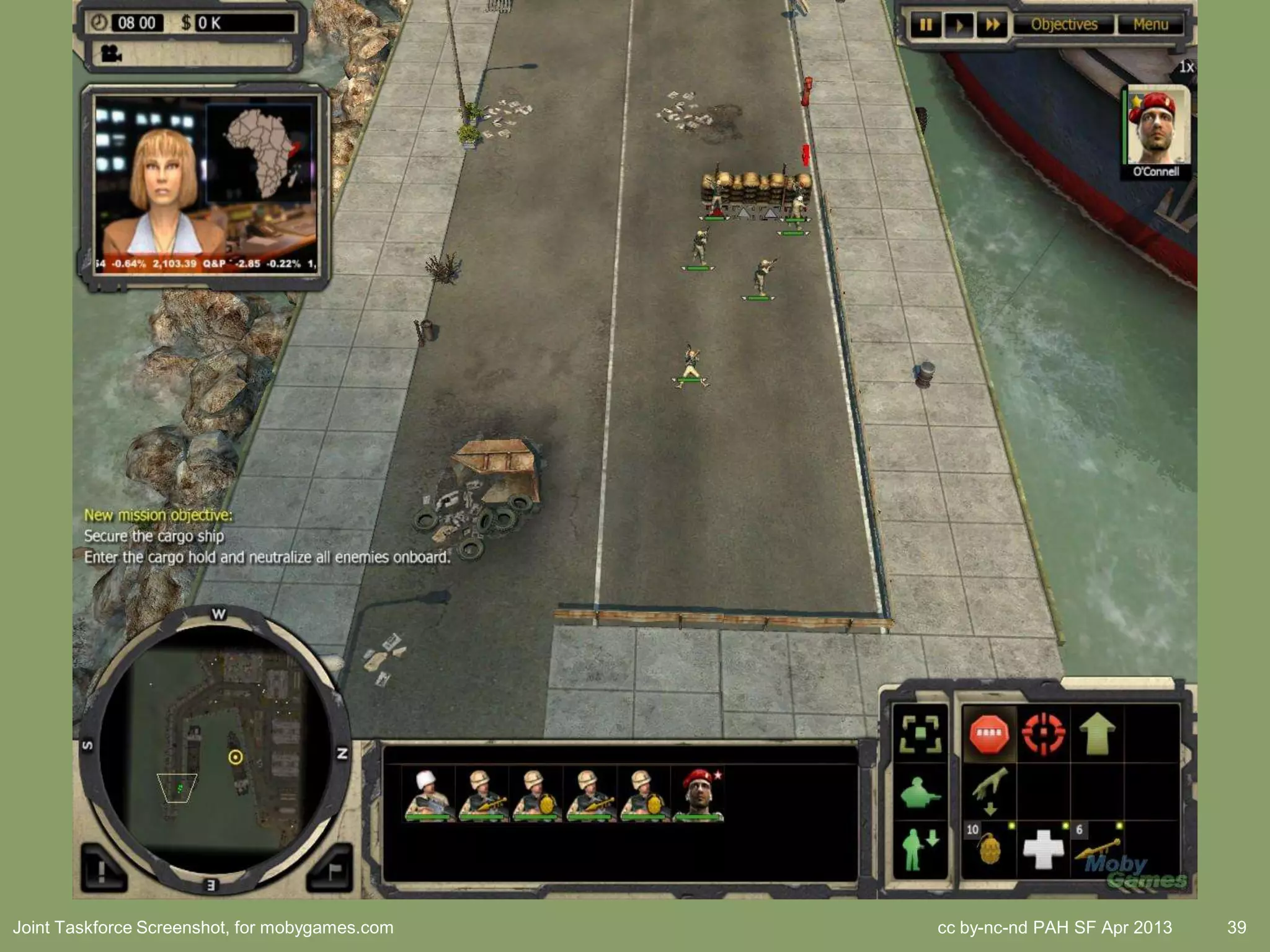 Joint Taskforce Screenshot, for mobygames.com   cc by-nc-nd PAH SF Apr 2013   39
 