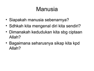 Pendidikan Agama Islam (Semester 1)