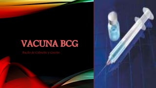VACUNA BCG
Bacilo de Calmette y Guerín
 